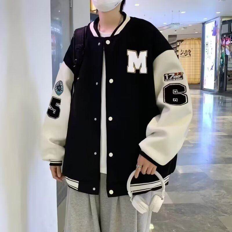 Baseball uniform men's autumn and winter trendy brand jacket new ins handsome loose jacket