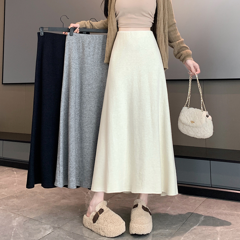 New autumn and winter skirts, mid-length skirts, slimming Korean style western style women's skirts