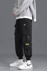 Casual pants men's versatile feet loose machine energy workpiece pants trousers