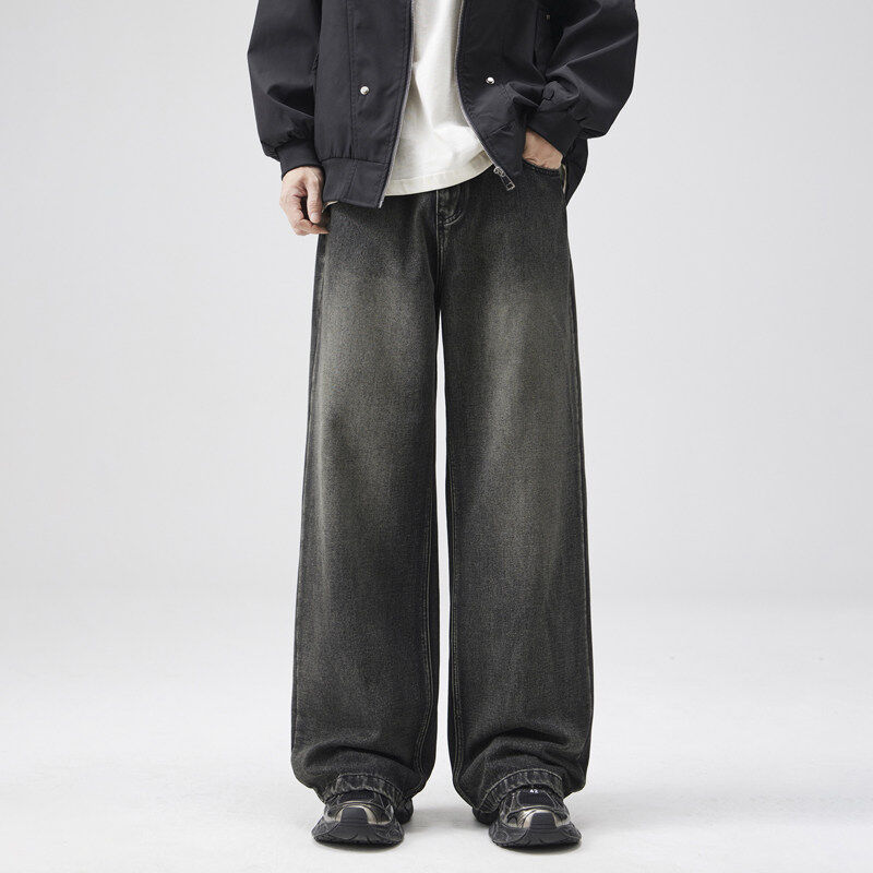Men's loose slim straight jeans