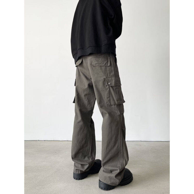 Casual pants men's trendy high street versatile large pocket personalized ins trousers