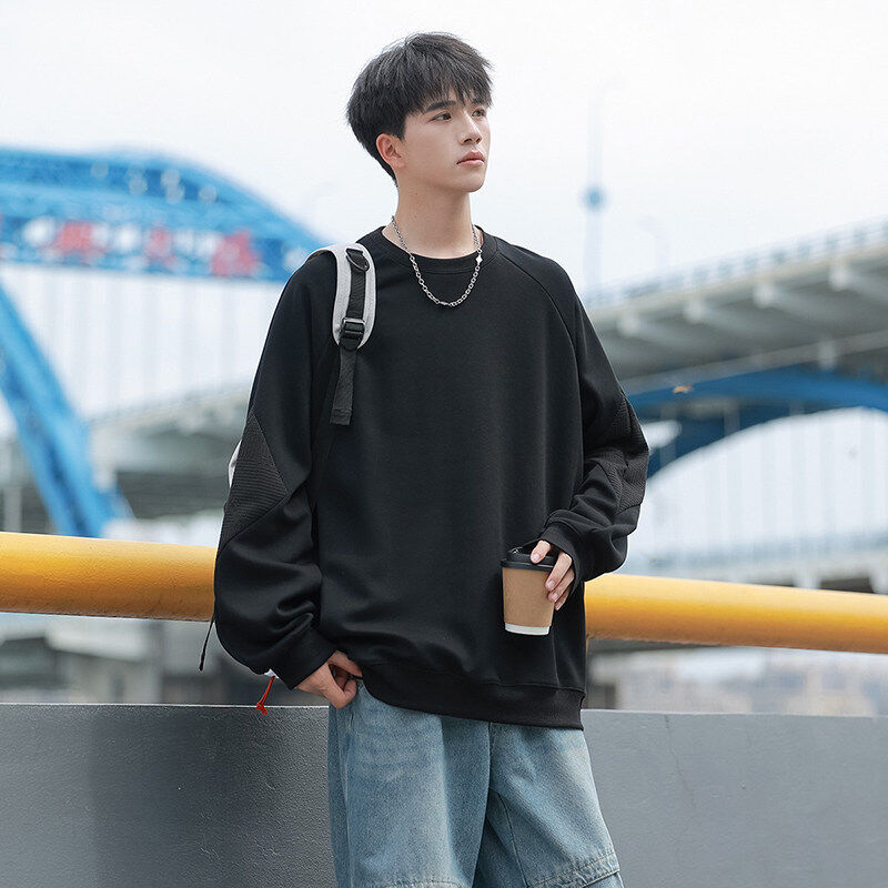 Kessy loose sweater men's round collar long sleeve bottoming shirt