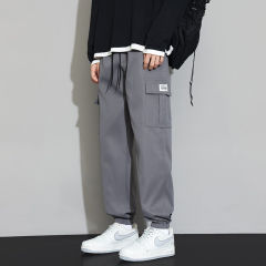 Trendy Japanese style loose casual pants for men large size work pants