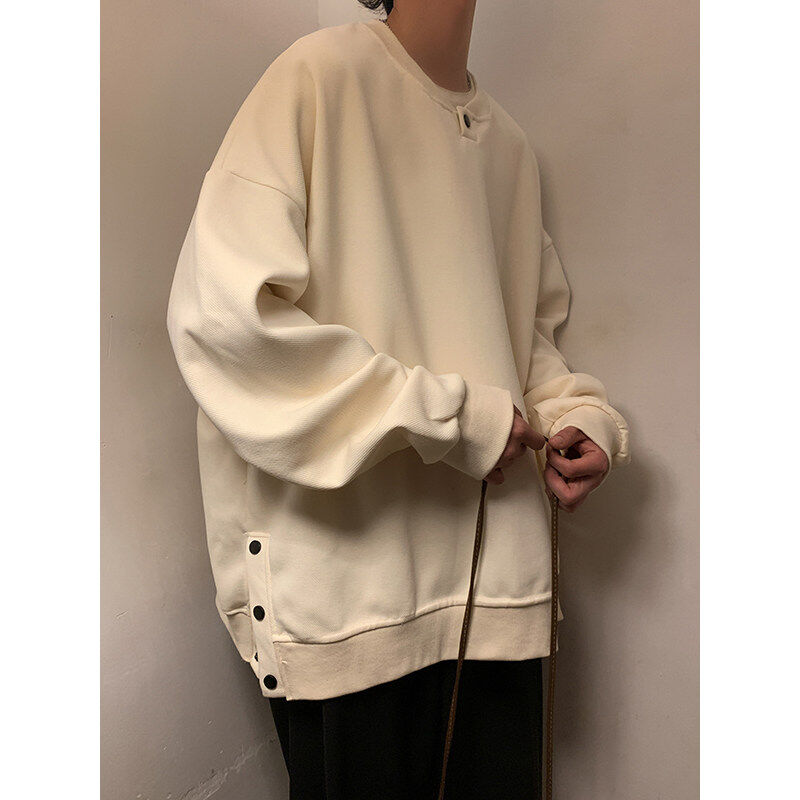 Spring and autumn heavyweight high-end coat niche Japanese American Hong Kong style sweatshirt