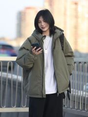 Winter waterproof assault cotton clothing female warm noodle jacket leisure retro tide hooded jacket