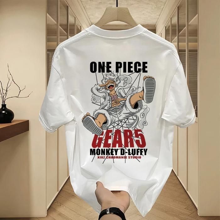 New summer half-sleeved pure cotton hot casual high-end men's short-sleeved T-shirt trendy American versatile top
