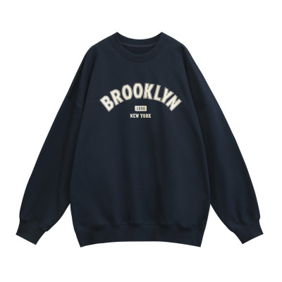 Harajuku plus velvet thickened pullover round neck sweatshirt female student salt loose top autumn and winter jacket lazy style