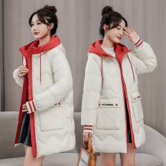 New winter large-size cotton jacket for women mid-length down jacket for cotton jacket for bread jacket for slimming and thickened jacket