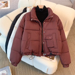 Fat MM large-size cotton jacket for women in autumn and winter style new Korean loose short cotton jacket