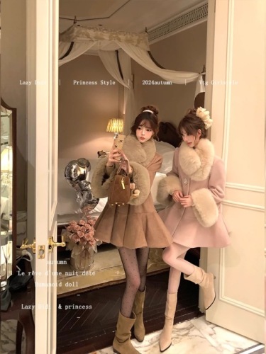 LazyDidi Showa 11.3 discount + 15% off new product main promotional model * Snow Country Japanese cloak coat