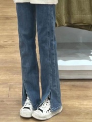 High-waisted jeans for women in summer new style loose and slim to wear internet celebrity temperament wide legs
