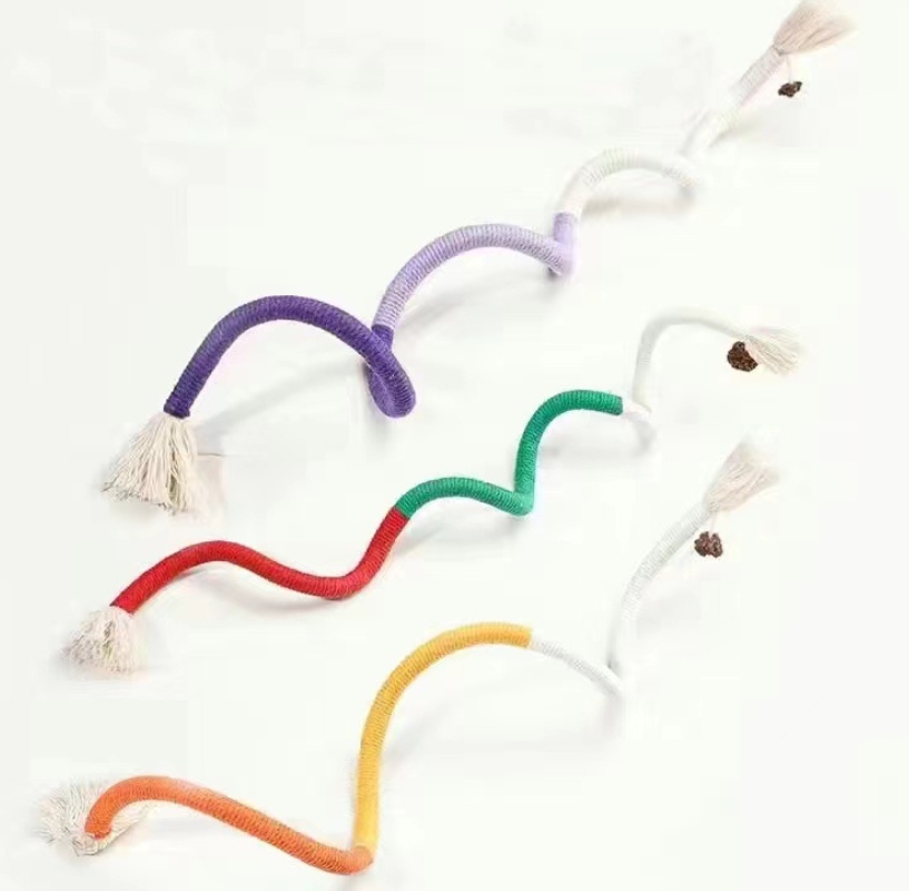 Cat biting rope gall fruit cat toy silent self-healthy teeth-resistant stick kitten toy new cat stick