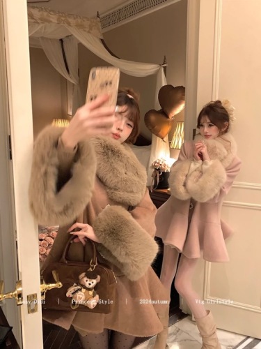 LazyDidi Showa 11.3 discount + 15% off new product main promotional model * Snow Country Japanese cloak coat