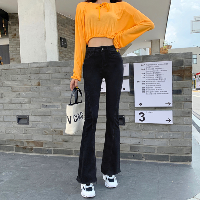 The new flare jeans in autumn. Leave the title for professionals to choose from!  !  !