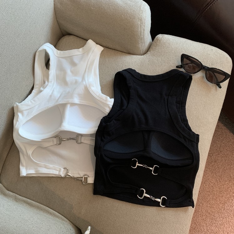 Summer versatile backless vest