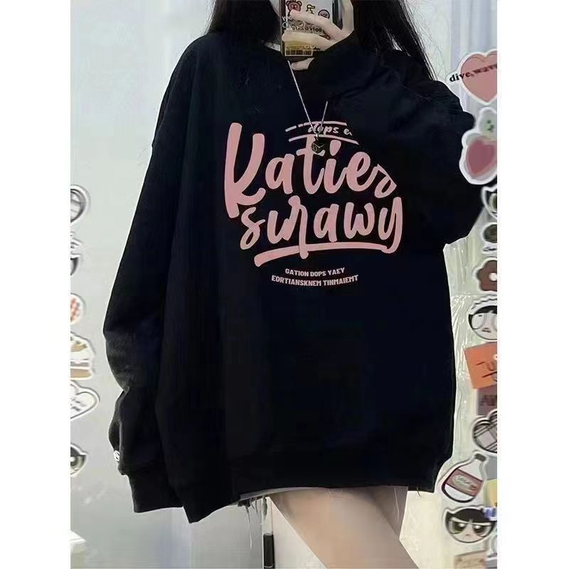 Autumn and winter imitation cotton flower cotton composite silver fox velvet round neck hooded double hat loose sweatshirt