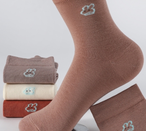 Socks for women antibacterial and anti-odor medium-tube socks for spring and autumn four seasons for women's socks sweat-absorbing cotton socks sports socks