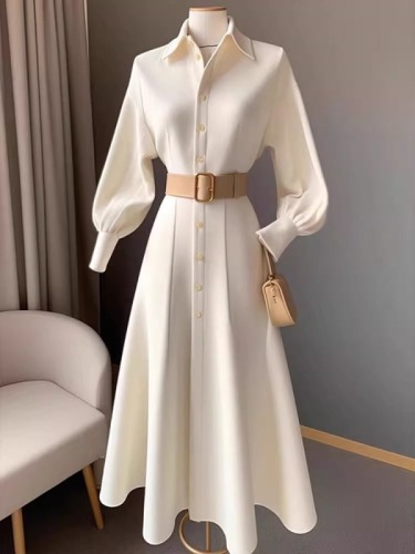French high-end and beautiful high-end exquisite formal occasions for small white dress for women in spring new style