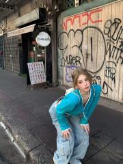 Tongiiuu Neli sweet wine design knitted cardigan top for women slim strap suspender vest suit spring