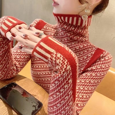 Turtleneck sweater women's base shirt fashionable fashionable fashionable top high-end inner wear