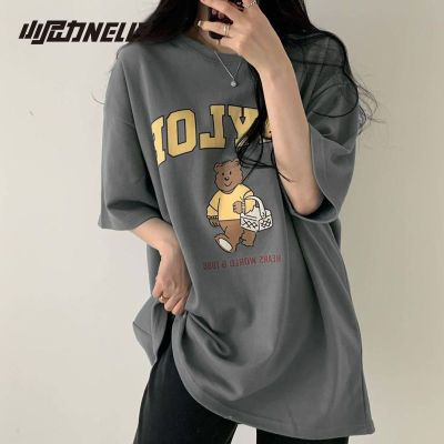 韓國外貿短袖t恤女寬鬆韓版ins潮夏季新款中長款半袖上衣ins潮