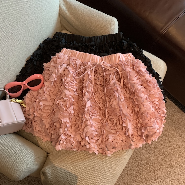 Real shot of spring flower skirt