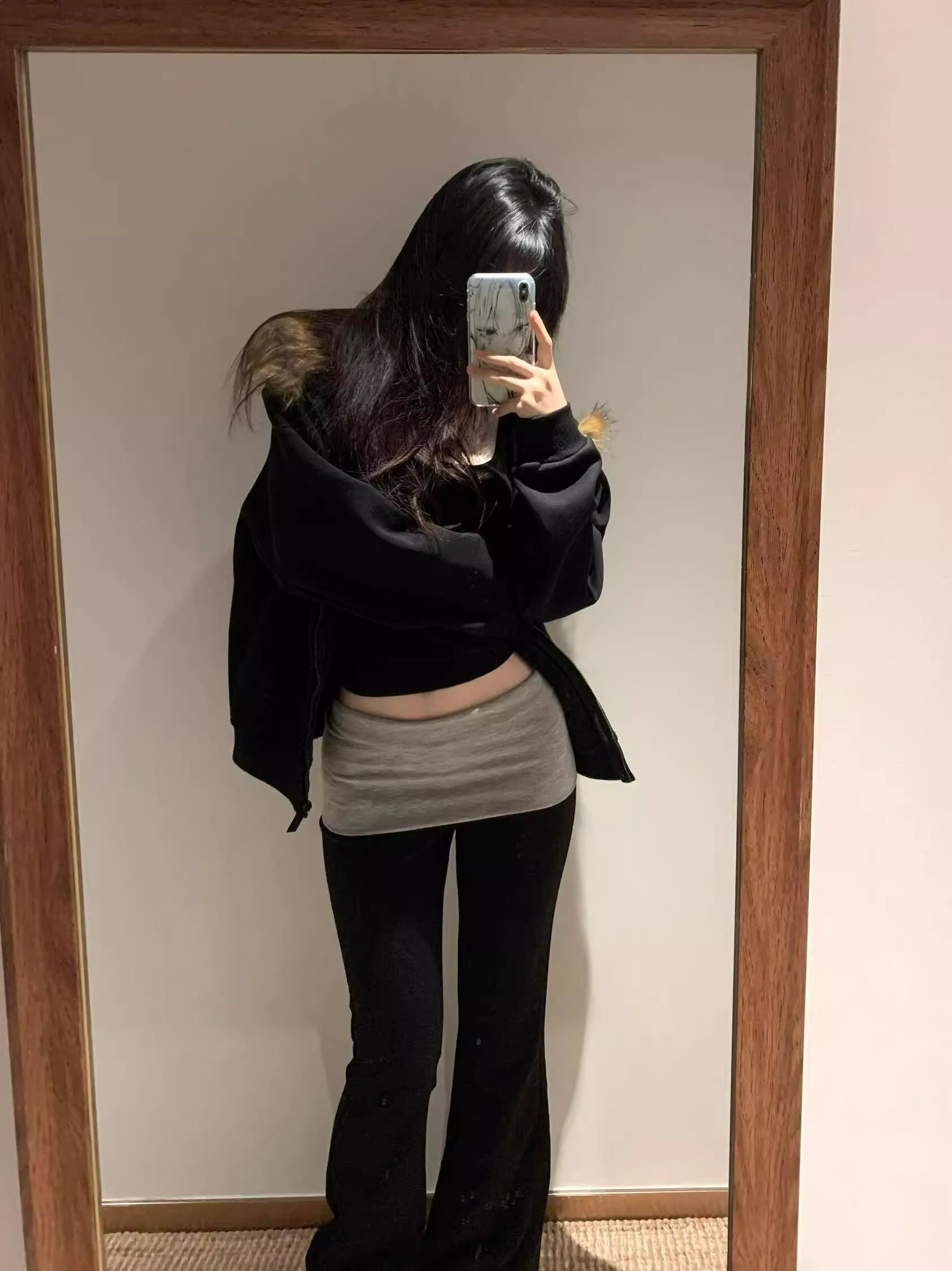 American casual sweatpants for women in spring, low waist droop contrast color splicing, slim and versatile fashion yoga pants