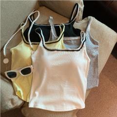 Real shot of spring lace splicing suspenders