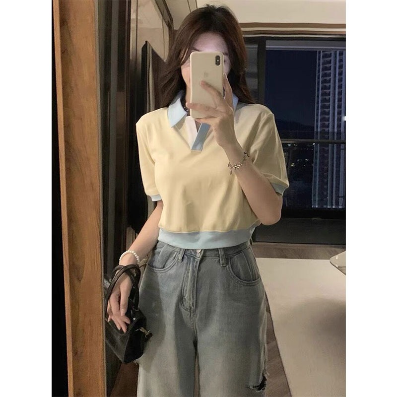 純棉210克精梳緊密質量學院風設計感小眾短款短袖