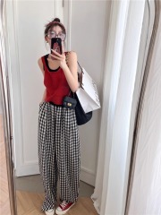 Real shot, niche suspender vest, women's versatile layered breathable hot girl's outer base shirt top