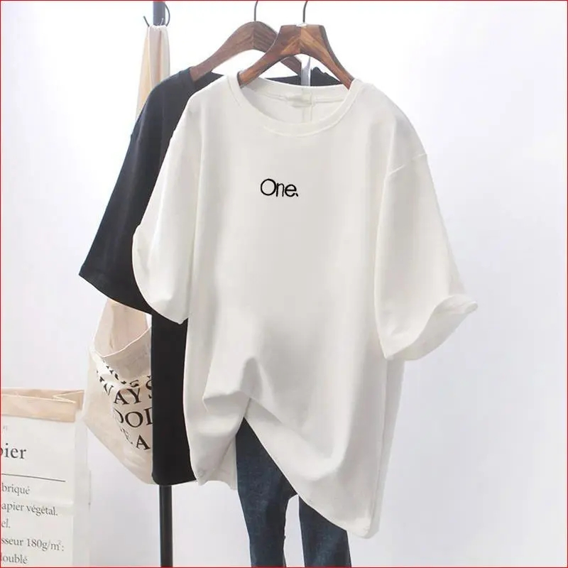 Foot code original Korean foreign trade short-sleeved T-shirt for women loose Korean version ins trendy summer new versatile short-sleeved top for women