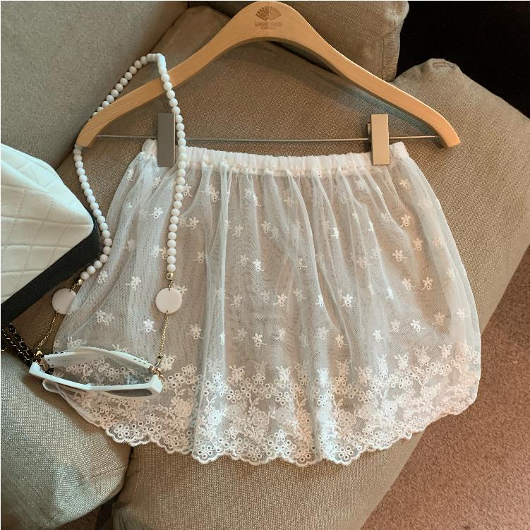 Real shot of summer lace skirt