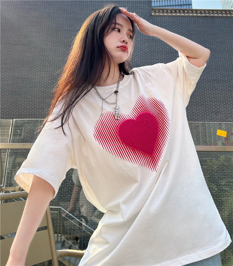 韓國外貿韓版夏季新款短袖t恤女寬鬆韓版時尚百搭短袖上衣女裝