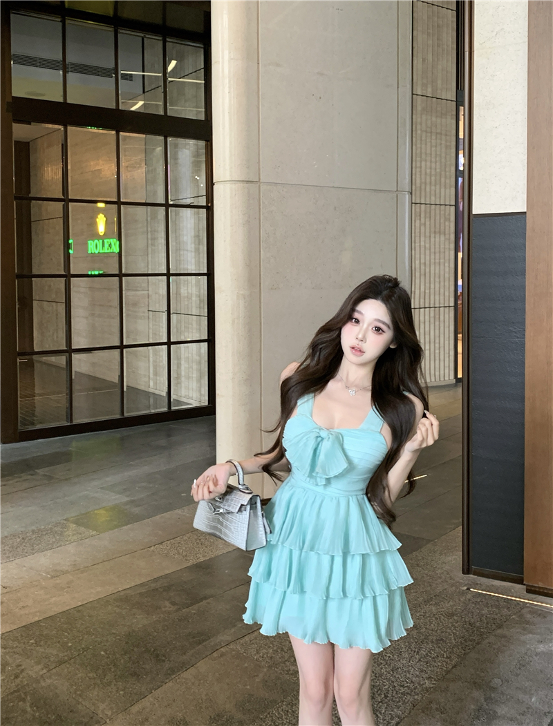 Real shot~Minn kiss What a fresh mint green dress like a cool breeze