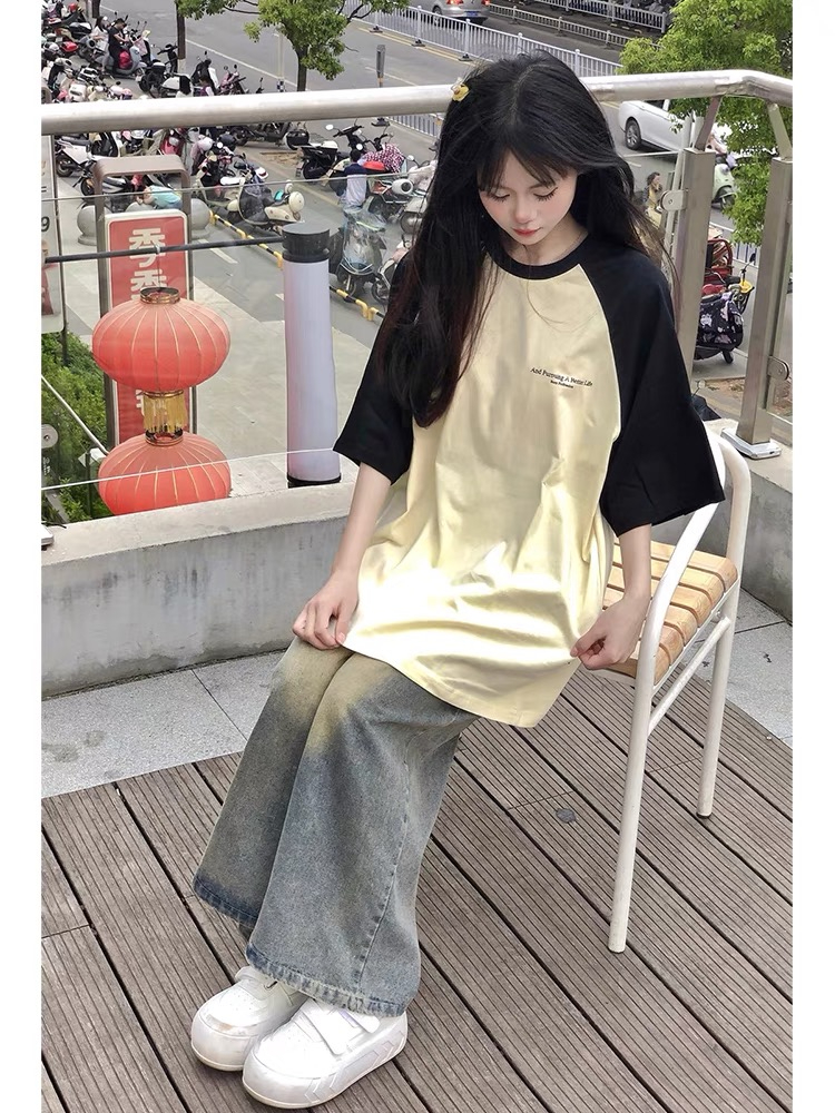 純棉200克精梳緊密短袖t恤女