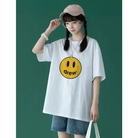 韓國外貿韓版夏季新款短袖t恤女寬鬆韓版時尚百搭短袖上衣女裝