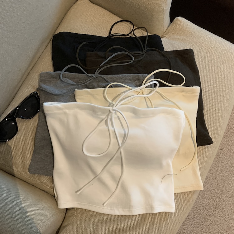 Real shot of summer strapless bow