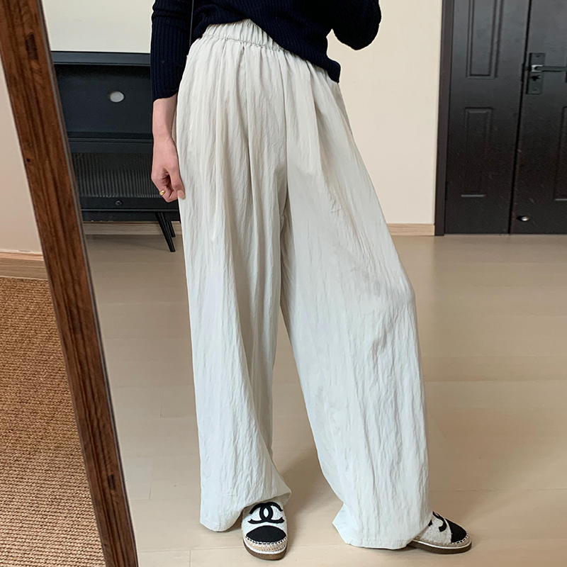 Foreign trade thin autumn Yamamoto pants new Korean style loose slim straight trousers high waist casual versatile trousers women