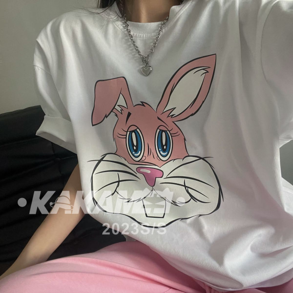 韓國外貿韓版夏季新款短袖t恤女寬鬆韓版時尚百搭短袖上衣女裝