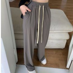Autumn wide-leg pants for women with high waist casual loose straight sports mopping pants