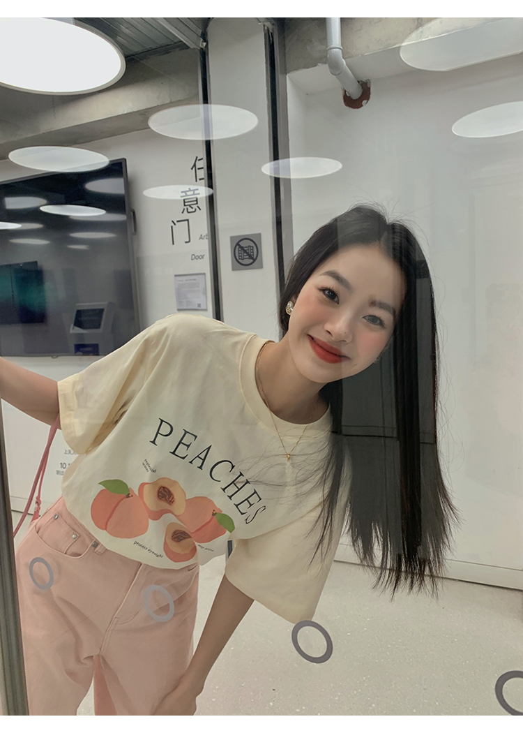 Foot code original Korean foreign trade short-sleeved T-shirt for women loose Korean version ins trendy summer new versatile short-sleeved top for women