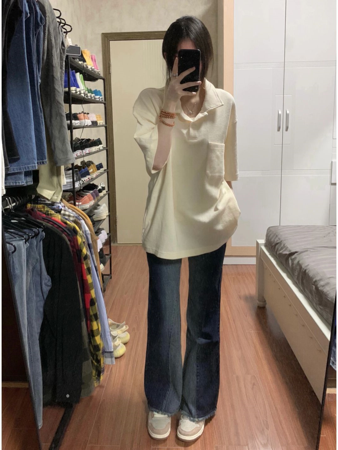 珠地布260克質量後包領240斤大碼polo衫正肩港味短袖女