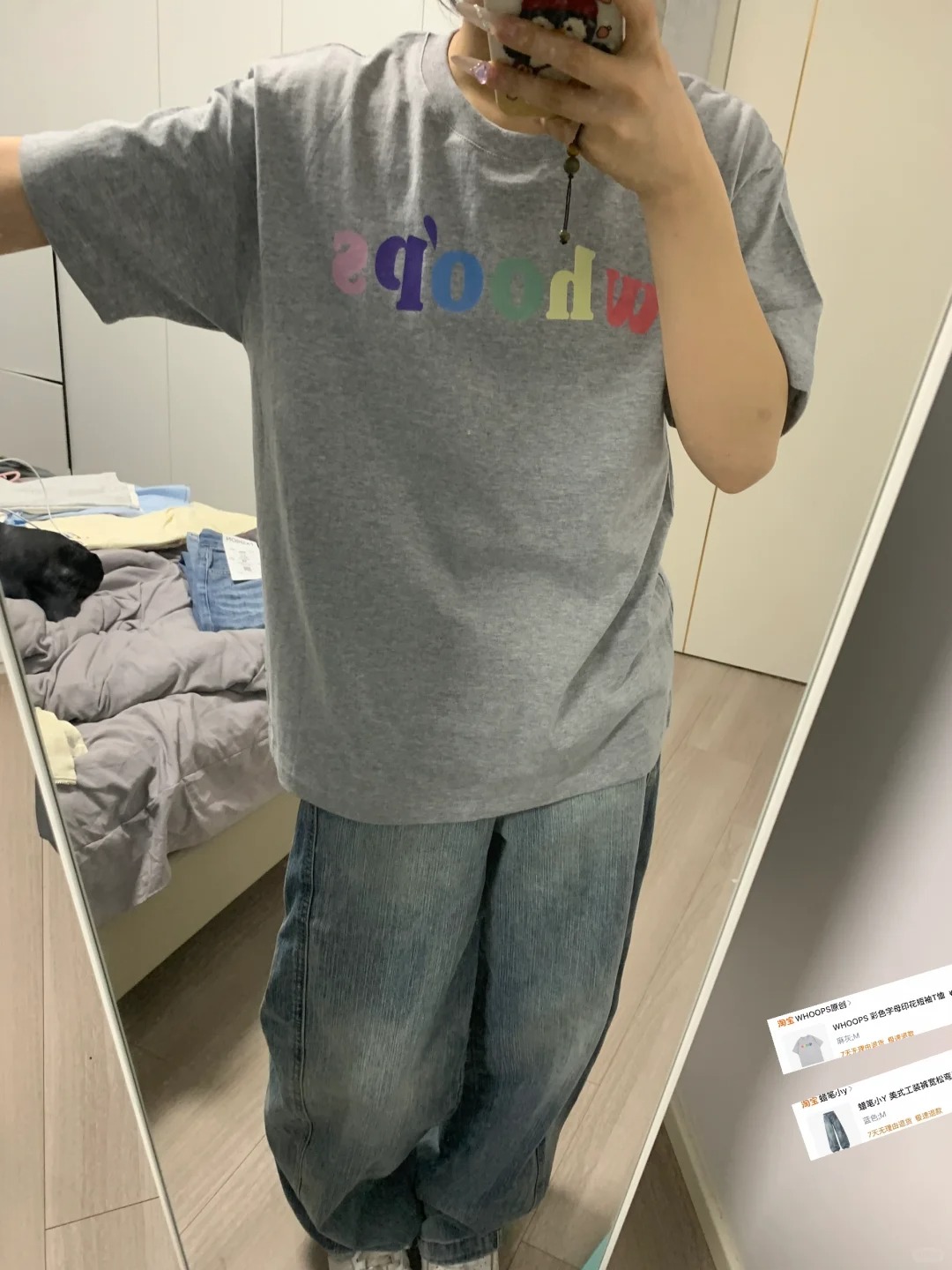 220g pure cotton American short-sleeved T-shirt for women's summer sweet girl loose round neck top