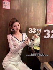 Joeys 品牌原創 蝴蝶結內搭打底辣妹上衣修身純欲長袖T恤女