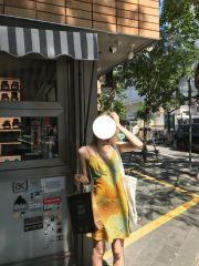 純欲復古度假風吊帶裙子女夏季新款V領不規則循環撞色印花連衣裙