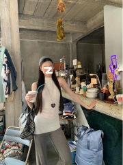 純色針織吊帶背心女春夏季外穿修身顯瘦中長款純欲風百搭無袖上衣