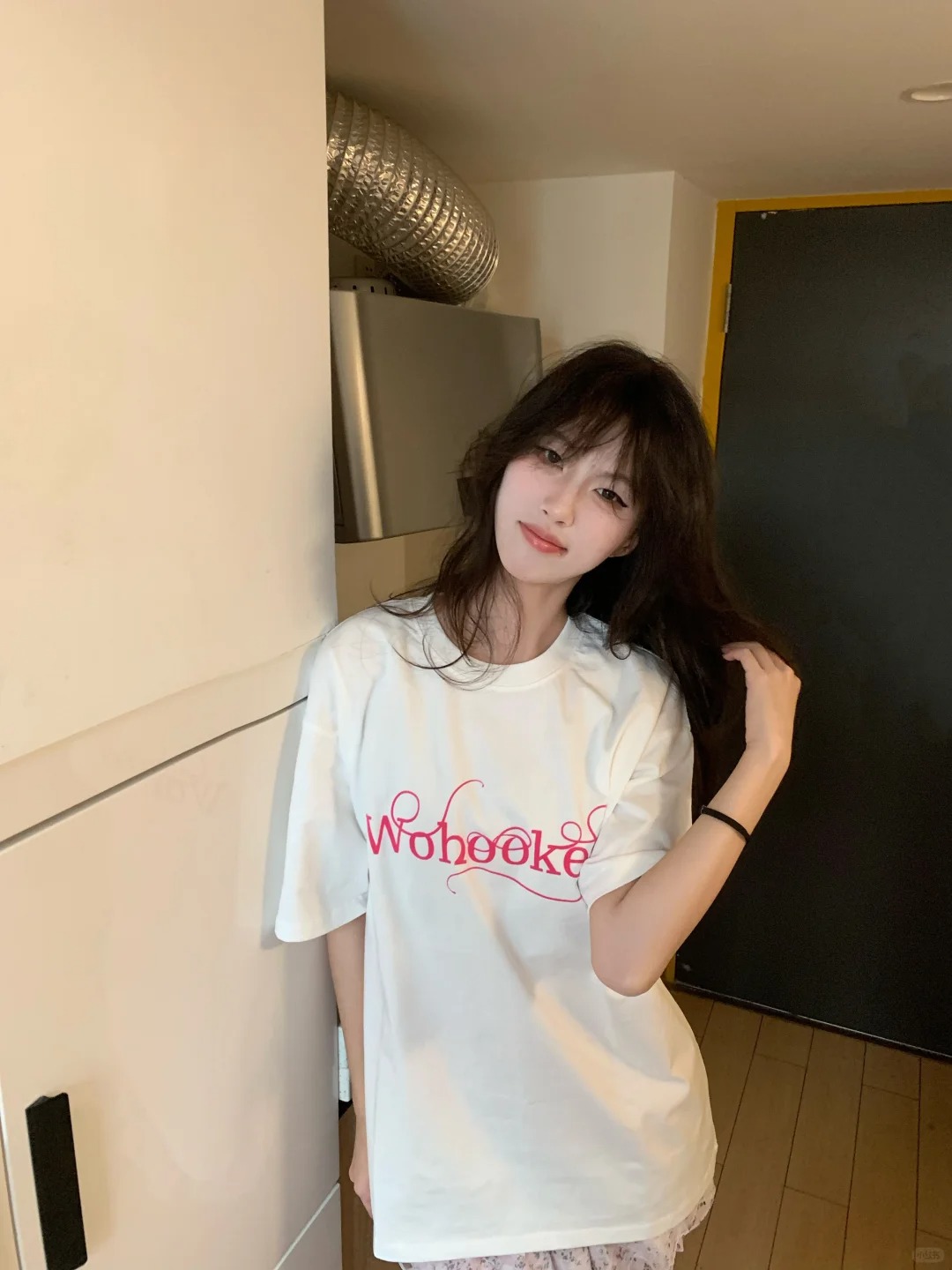 220克純棉美式短袖t恤女夏季甜妹寬鬆圓領上衣