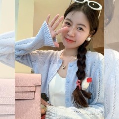 軟糖女孩 小個子鏤空短款針織開衫女早春通勤百搭薄款上衣