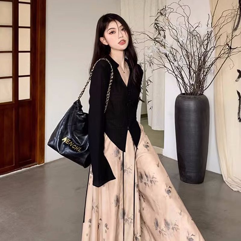 Spring and summer sunscreen shirt new Chinese style long-sleeved shirt for women cold Zen atmosphere top
