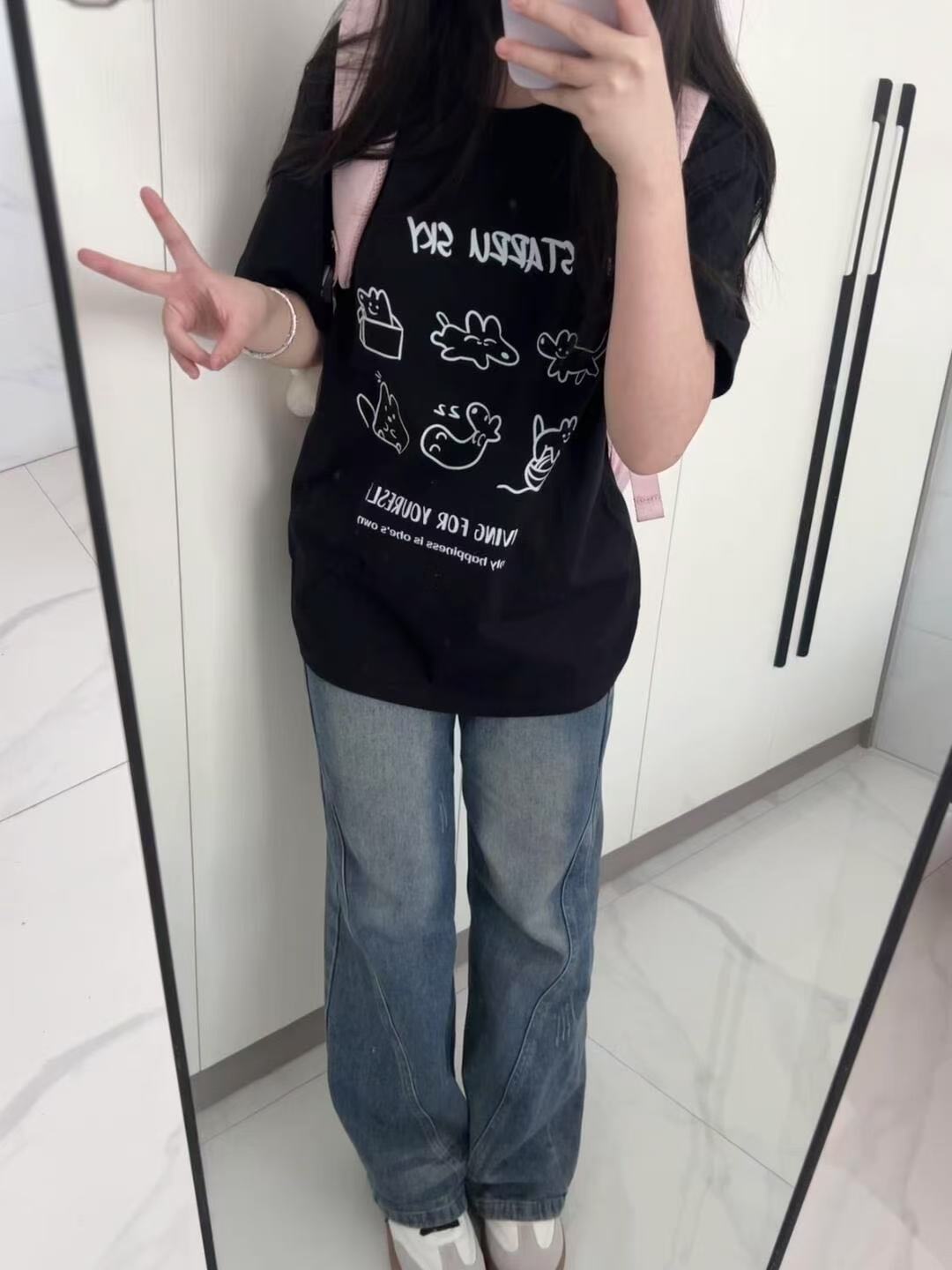 High-quality pure cotton 200g 100% cotton combed tight high-quality workmanship short-sleeved T-shirt for women